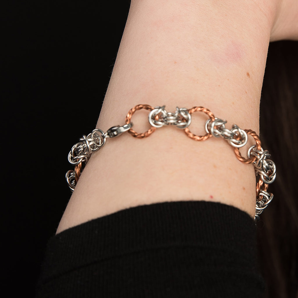 Twisted Copper Byzantine Bracelet