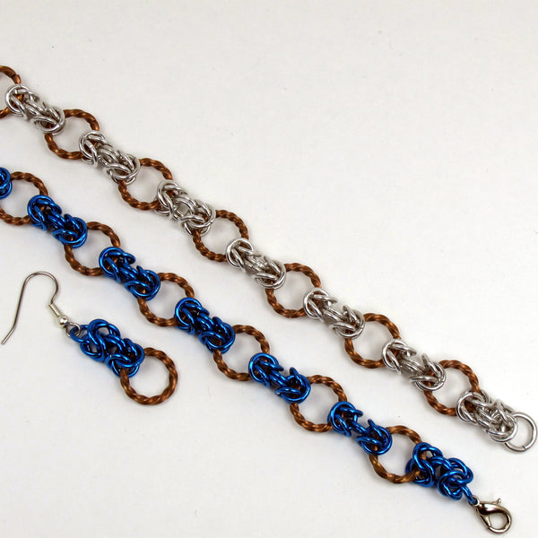 Twisted Copper Byzantine Bracelet